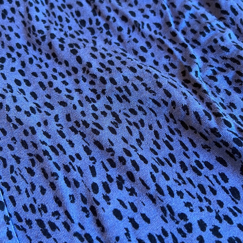 ALFANI Women's Lounge Pajama Jogger Pants Blue with Black Dots SMALL - Picture 6 of 6